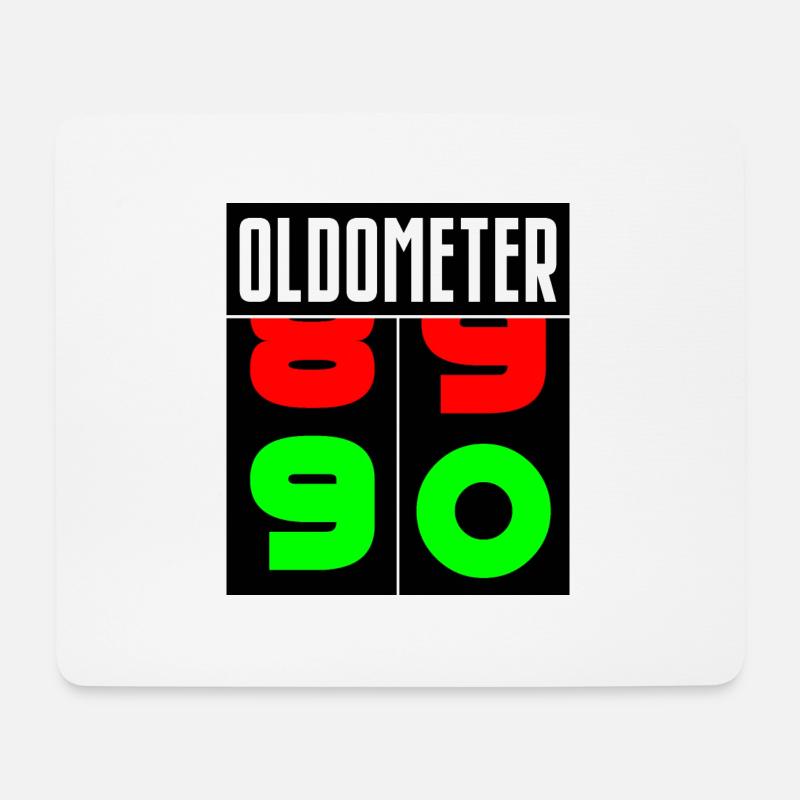 Oldometer 90e anniversaire - Tapis de souris (format paysage) - blanc