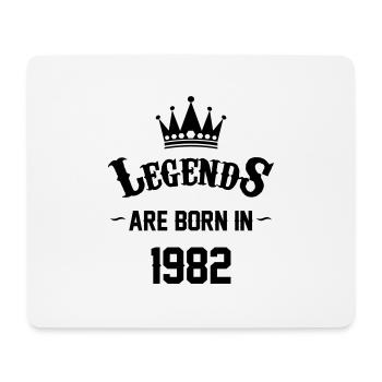 Legends are Born in 1982 - Mouse Pad (horizontal) - white - Front