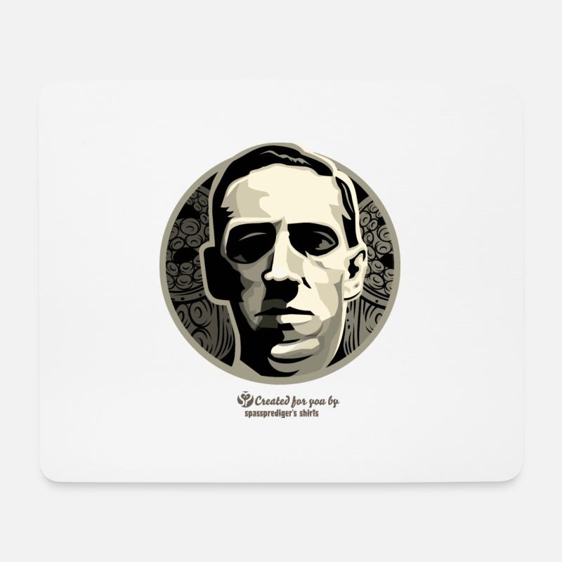 Lovecraft - Mousepad (Querformat) - Weiß