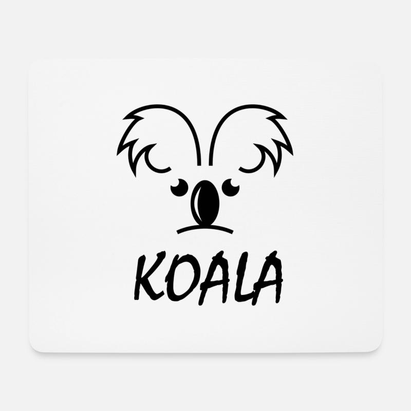 Koala Blue Olivia - Mousepad (Querformat) - Weiß