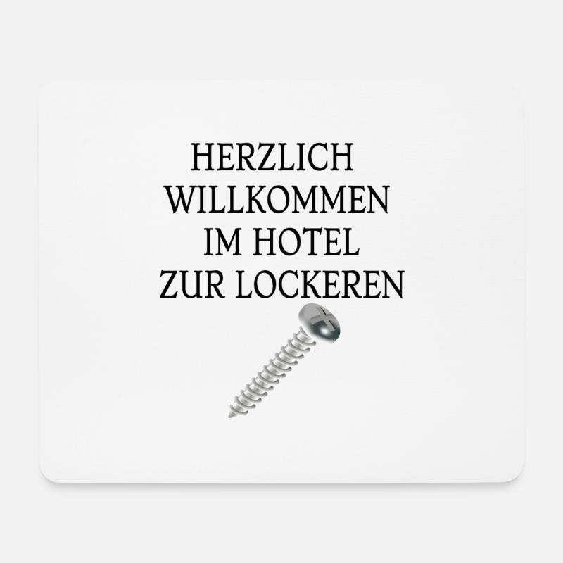 SCHRAUBE - Mousepad (Querformat) - Weiß