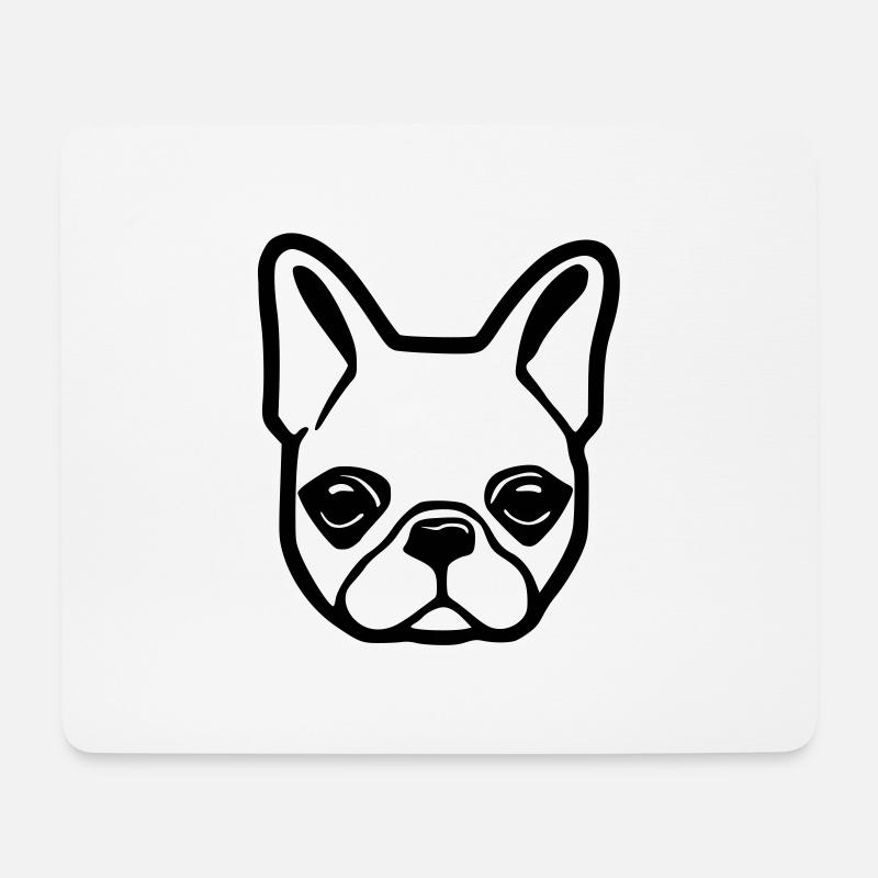 French Bulldog - Mouse Pad (horizontal) - white