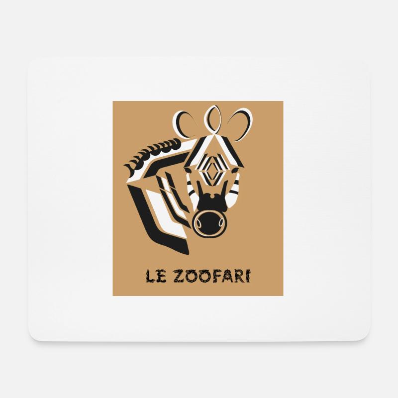 ZOOFARI - Mousepad (Querformat) - Weiß
