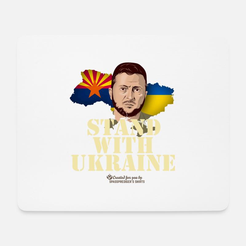 Ukraine Arizona - Mousepad (Querformat) - Weiß