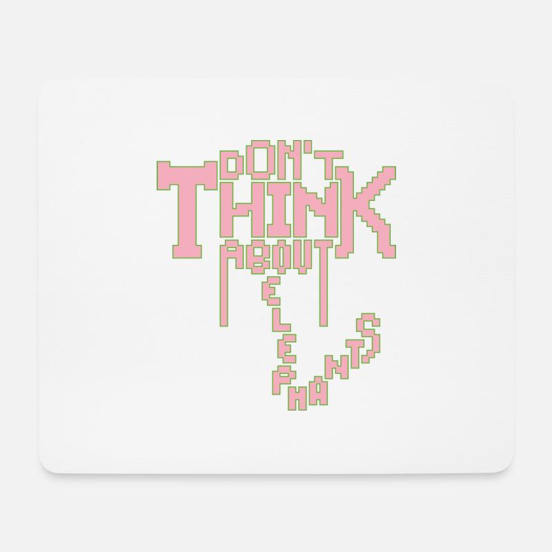 ELEPHANT - Mouse Pad (horizontal) - white