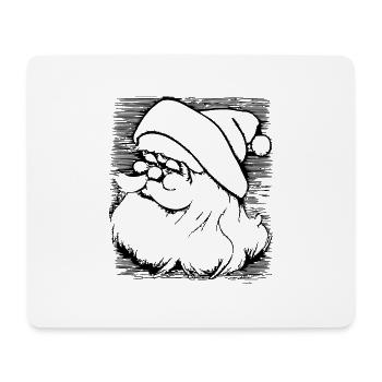 Chapeau de Noël Père Noël Noël 2 - Tapis de souris (format paysage) - blanc - Devant
