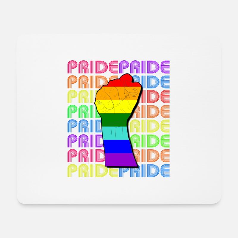 PridePride - Mousepad (Querformat) - Weiß