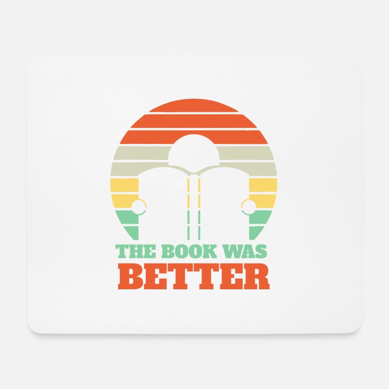 Das Buch war besser - Mousepad (Querformat) - Weiß