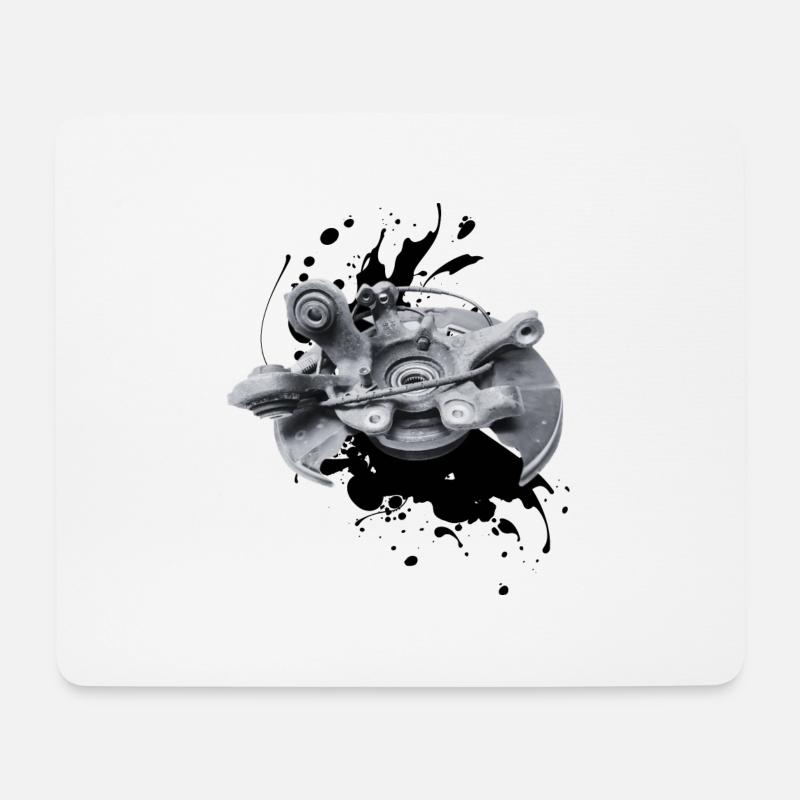 Achsschenkel: Stabilität und Nachaltigkeit 3 - Mousepad (Querformat) - Weiß