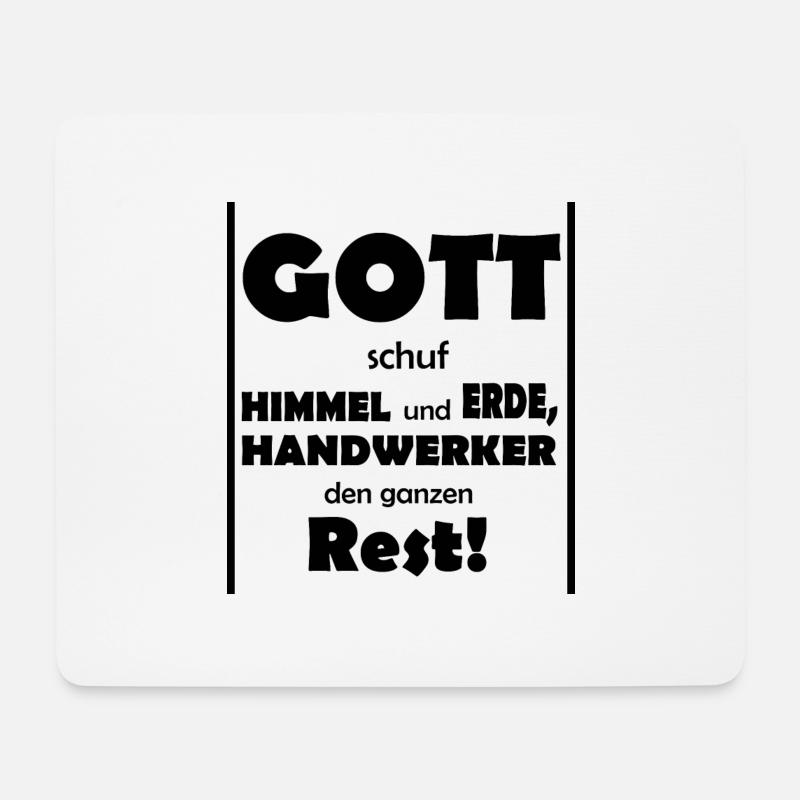 Handwerker Handyman Handwerk Werkzeug Baustelle - Mousepad (Querformat) - Weiß