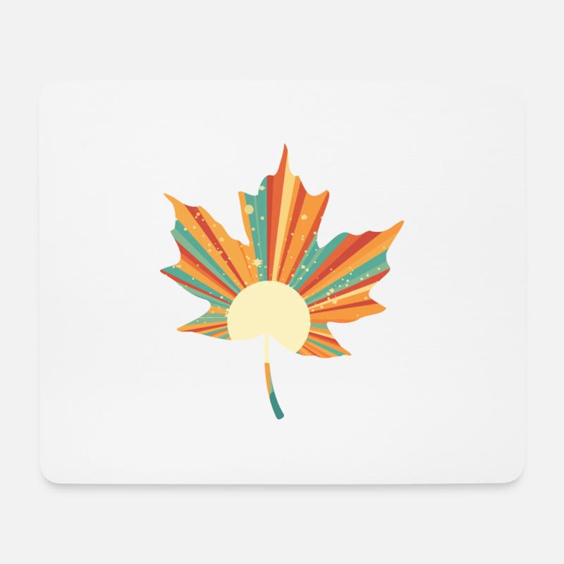 Retro-Bogen - Mousepad (Querformat) - Weiß