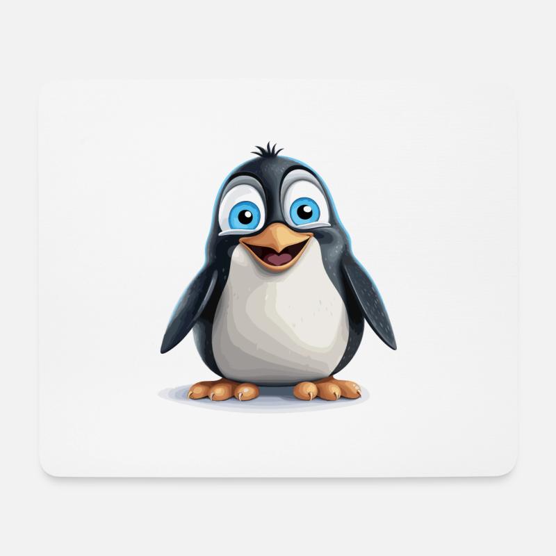 the radiant penguin - Mouse Pad (horizontal) - white