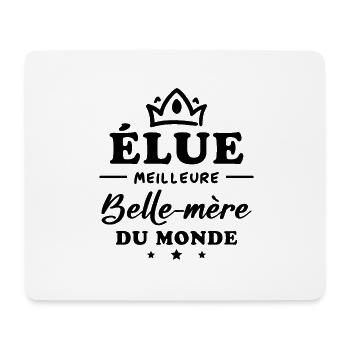 Élue meilleure belle mère du monde - Tapis de souris (format paysage) - blanc - Devant