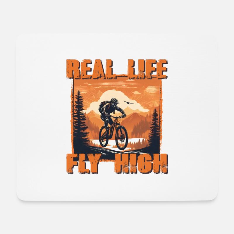MTB 7 vintage orange - Mousepad (Querformat) - Weiß