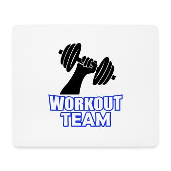 workout team - Mousepad (Querformat) - Weiß - Vorne