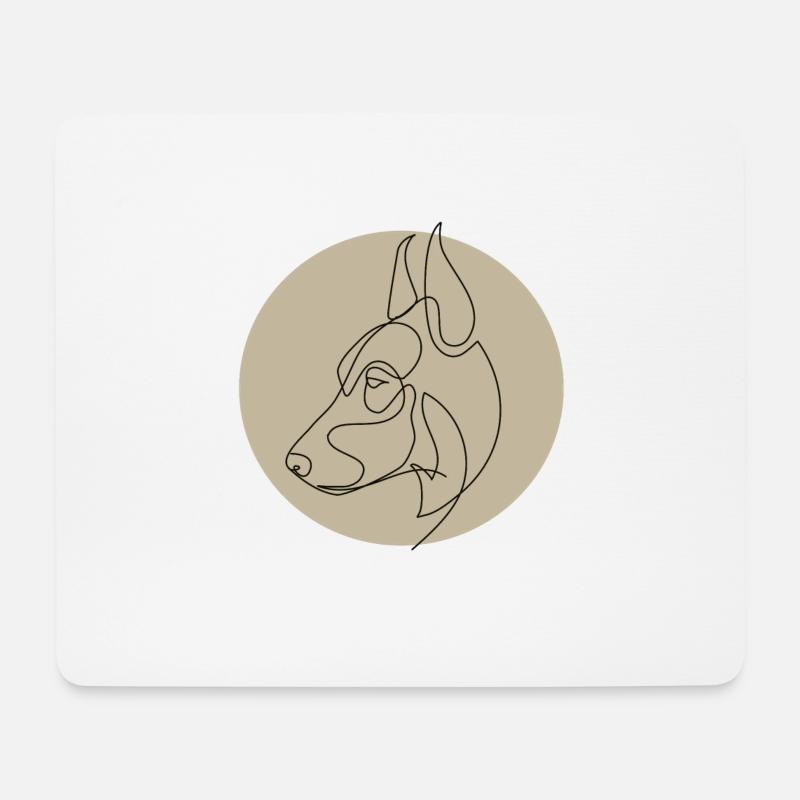 DOBERMAN - Mouse Pad (horizontal) - white