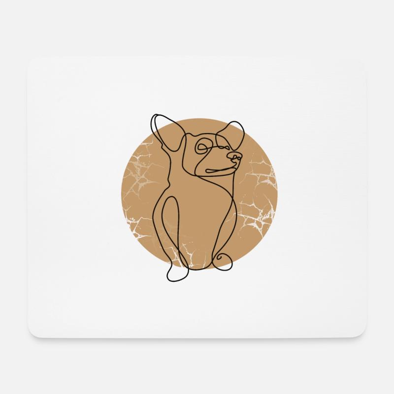 CORGI - Mousepad (Querformat) - Weiß