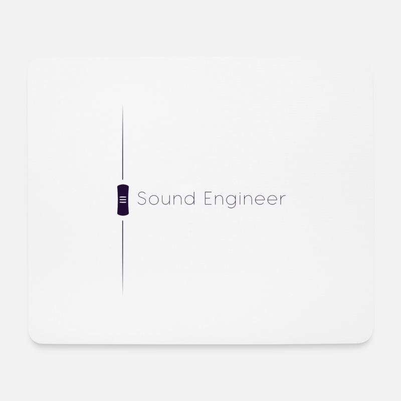 Tontechniker Fader Lila - Mousepad (Querformat) - Weiß