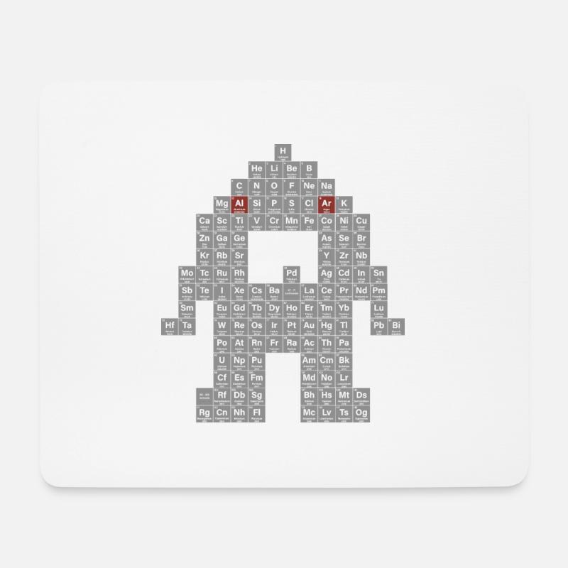 Periodensystem - Mousepad (Querformat) - Weiß