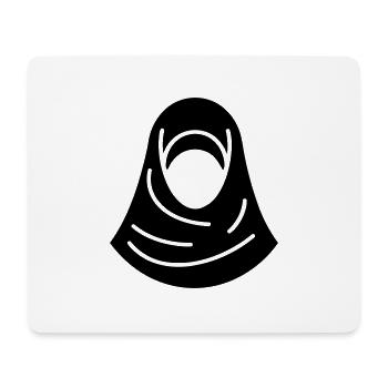 hijab headscarf muslim woman - Mouse Pad (horizontal) - white - Front