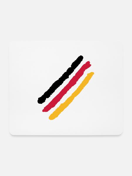 Farben Streifen Design / Vektor Flagge - Mousepad (Querformat) - Weiß
