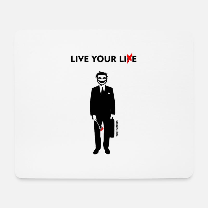 LIVE YOUR LIE-STUDIOHAKA - Mousepad (Querformat) - Weiß