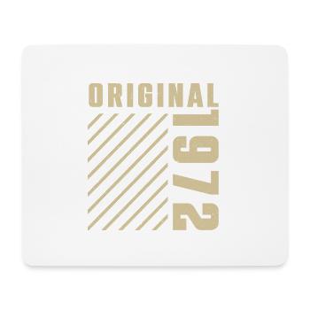 Original 1972 Authentischer Jahrgang Bursdag von 1972 - Mousepad (Querformat) - Weiß - Vorne
