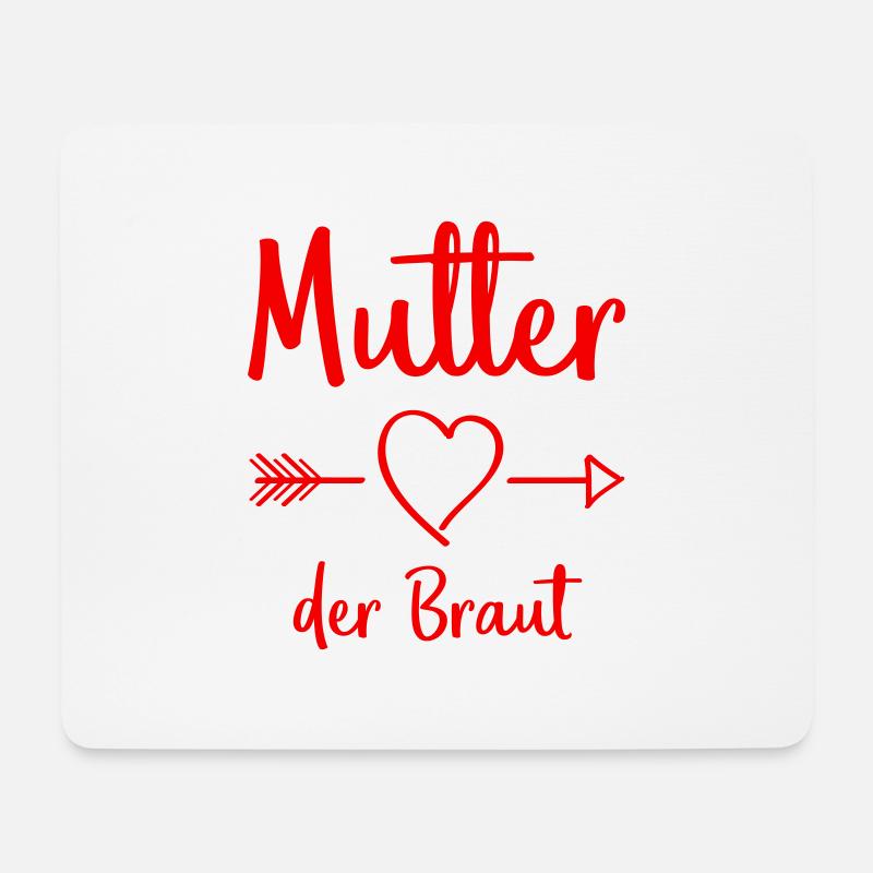 mutter der braut - Mousepad (Querformat) - Weiß