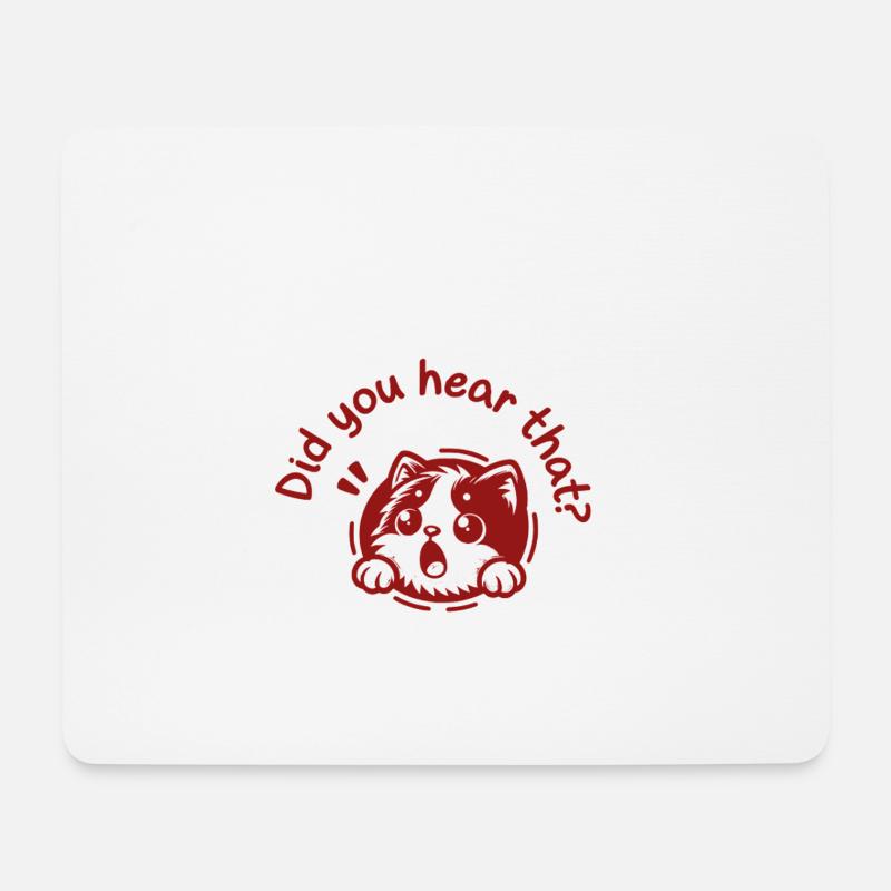 Vous avez entendu? - Tapis de souris (format paysage) - blanc