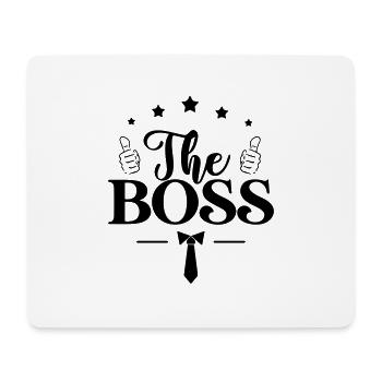 Der Chef - Mousepad (Querformat) - Weiß - Vorne