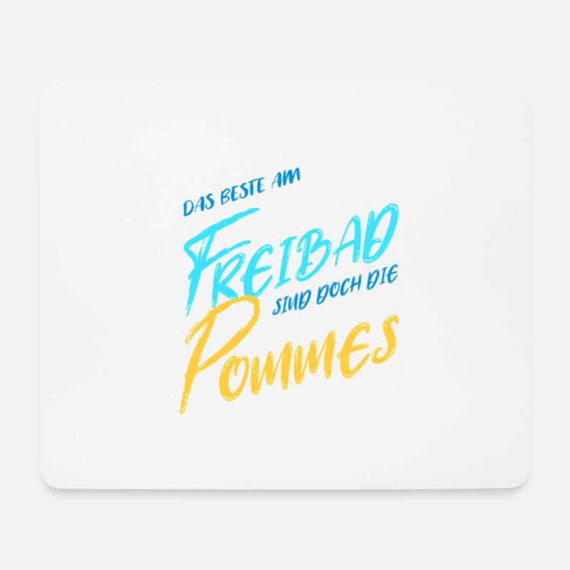 das Beste am Freibad - Mousepad (Querformat) - Weiß