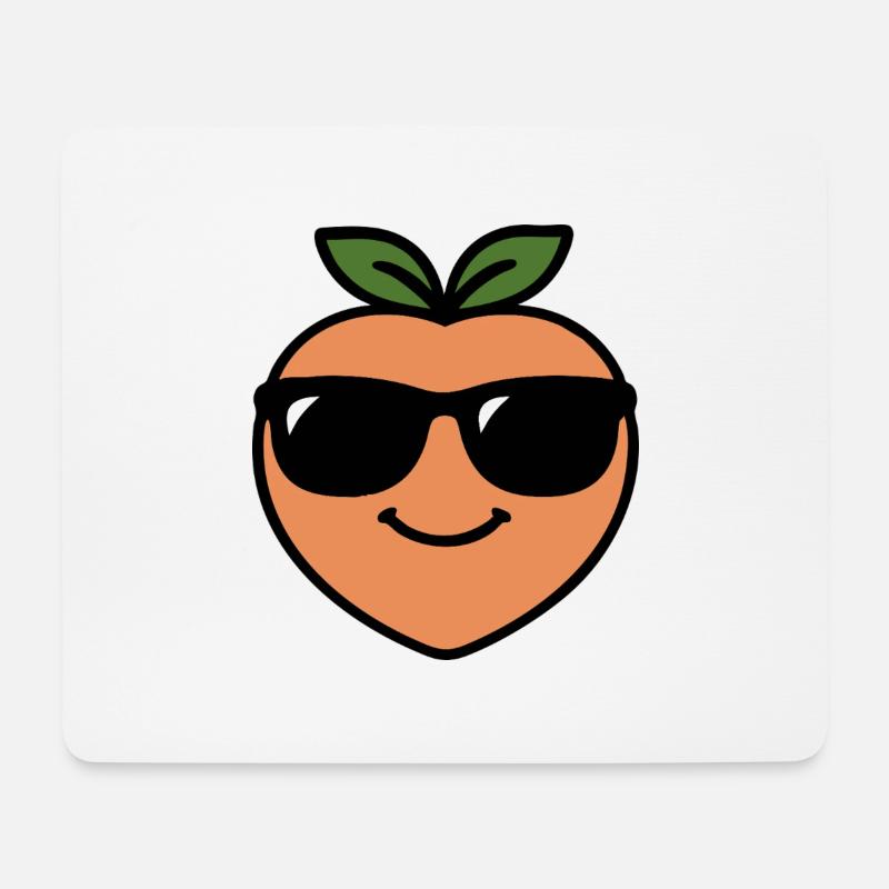 Angelkopf - Mousepad (Querformat) - Weiß