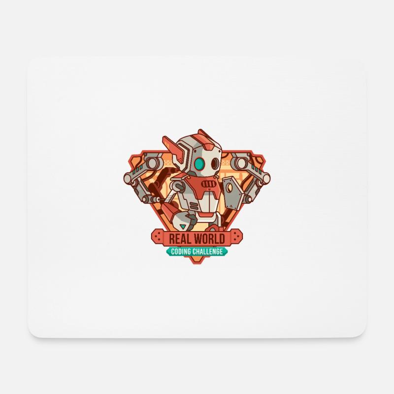 Herausforderung der Codierung in der realen Welt - Mousepad (Querformat) - Weiß