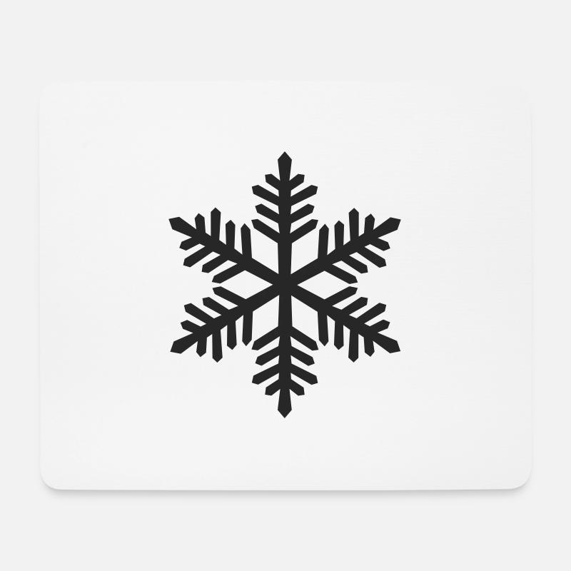 Schneeflocke - Weihnachten - Mousepad (Querformat) - Weiß