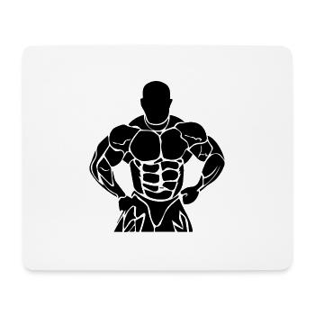 Bodybuilding - Mousepad (Querformat) - Weiß - Vorne