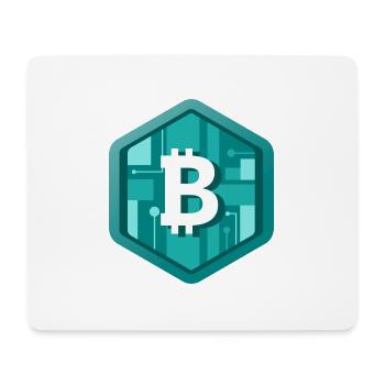 B Krypto Logo - Mousepad (Querformat) - Weiß - Vorne