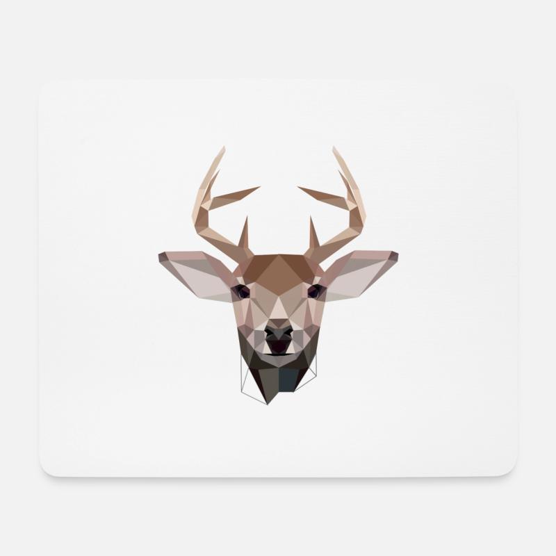 Deer - Mousepad (Querformat) - Weiß