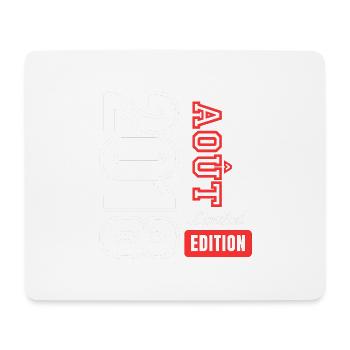 Cadeau d’anniversaire en édition limitée Août 2018 - Tapis de souris (format paysage) - blanc - Devant