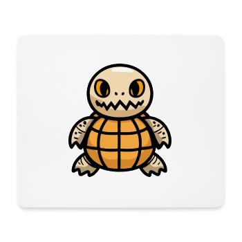 Bande dessinée Tortue Halloween - Tapis de souris (format paysage) - blanc - Devant