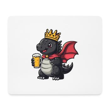 Dragon Bière Drôle - Tapis de souris (format paysage) - blanc - Devant