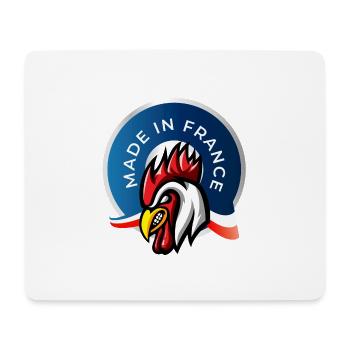MADE IN FRANCE - Tapis de souris (format paysage) - blanc - Devant
