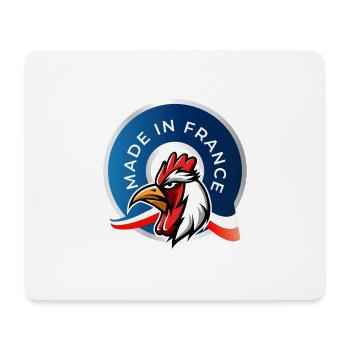 MADE IN FRANCE - Tapis de souris (format paysage) - blanc - Devant