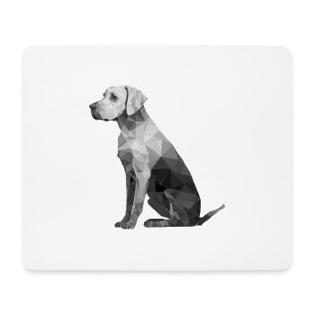 CHIEN - Tapis de souris (format paysage) - blanc - Devant