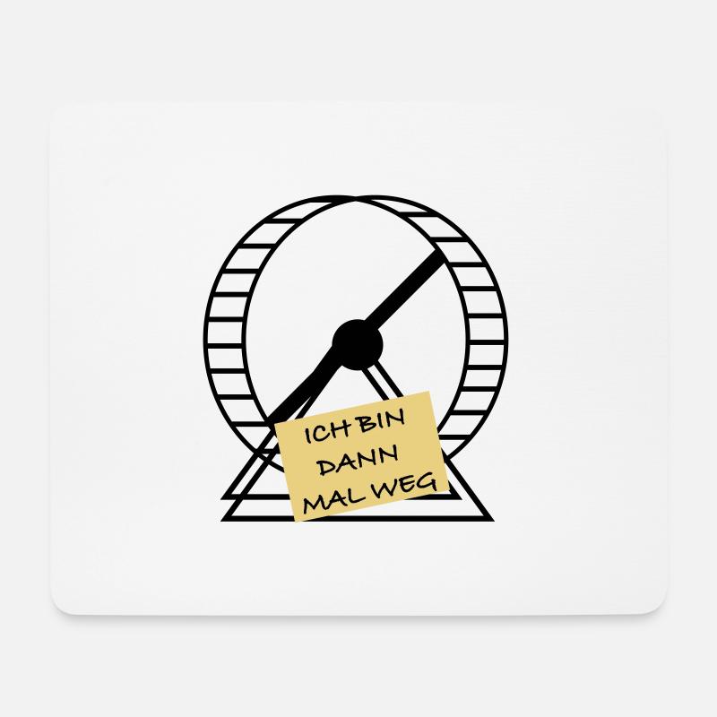 Ich bin dann mal weg - Mousepad (Querformat) - Weiß
