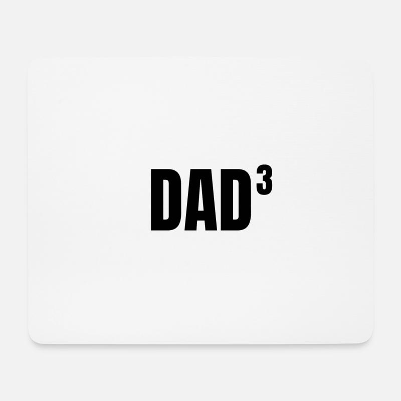 Dad Papa Vater Daddy Kinder 3 Mathematik Geschenk - Mousepad (Querformat) - Weiß
