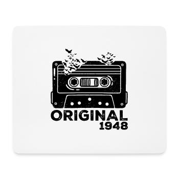 Geburtsjahr 1948 Kassette 1948 Geburtstag 1948 - Mousepad (Querformat) - Weiß - Vorne
