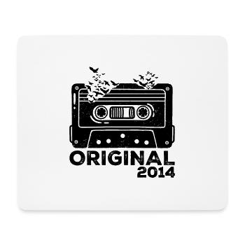 Geburtsjahr 2014 Kassette 2014 Geburtstag 2014 - Mousepad (Querformat) - Weiß - Vorne
