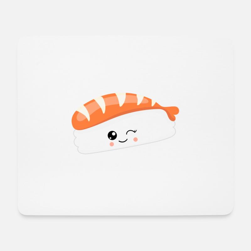 SUSHI - Mousepad (Querformat) - Weiß