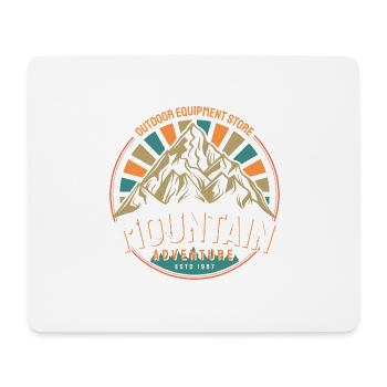 RETRO Berg Amo - Mousepad (Querformat) - Weiß - Vorne