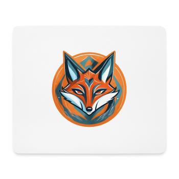renard - Tapis de souris (format paysage) - blanc - Devant